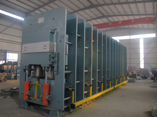 주문 1200T 고무 자동적인 가황 기계 PLC 통제 고무 매트 기계 online manufacture