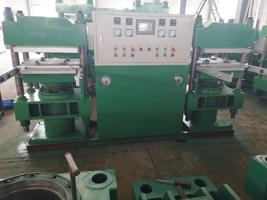 주문 50Ton 두 배 고무 압박 기계 SGS PLC 통제 가황기 압박 기계 online manufacture
