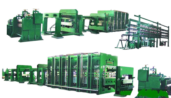 주문 PLC 제어 벨트 펄커니제이션 기계 800T 고무 굴착용 수압 압력 online manufacture