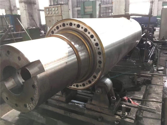 좋은 가격 정밀 가공 단조 강철 롤러가 있는 연성 철 고속 강철 고무 기계 샤프트 온라인으로