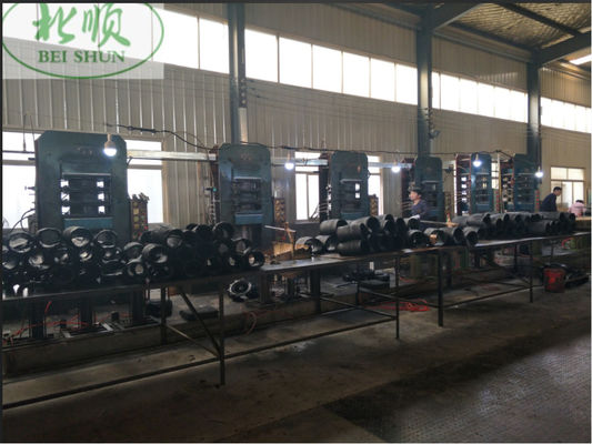 좋은 가격 농차용 타이어 제조용 고무 펄커니징 프레스 기계 온라인으로