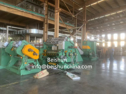 좋은 가격 최신 버전 고무 잎 혼합 넥팅 및 캘렌더 생산 라인 온라인으로