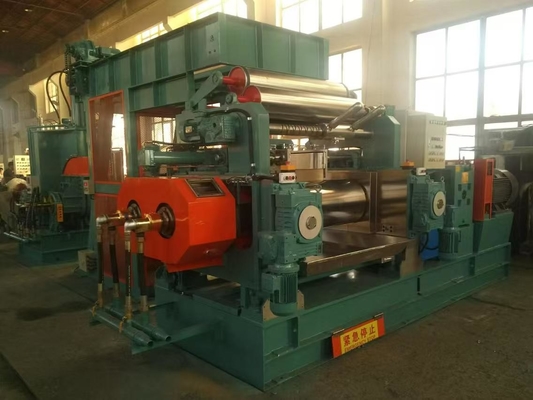 낮은 가격 110kw 전력 합성 고무 오픈 밀 듀얼 롤러 경화 과정 더 긴 서비스 수명