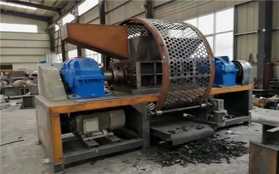 35kW*2 모터 폐기물 타이어 쉐리더 입력 타이어 크기 1200mm 미만