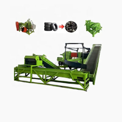 저비용 PLC 제어 타이어 재활용 시스템 출력 500-2500kg/h