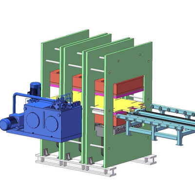 좋은 가격 수동 금형 출입 방식의 이중 작동층 열교환기 고무 실링 스트립 가황기, 600*2000mm 가열판 크기 온라인으로