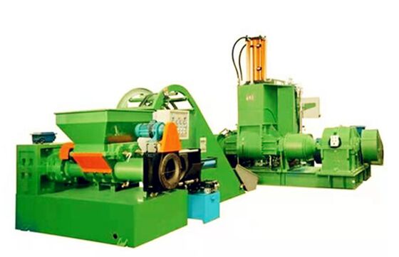 좋은 가격 120mm 나사 직경, PLC 제어 및 고품질 고무 프로필 진압을 위한 전기 난방 온라인으로