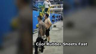 효율적인 냉각을 위한 고무 배치 냉각 기계 끄기